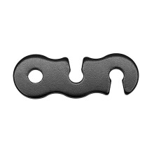 10Pcs Tent Rope Adjuster Guy Rope Tensioner Rope Adjuster-Black