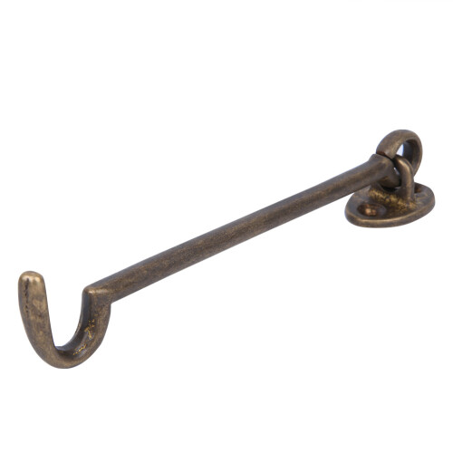 Antikes Messing-Fensterschloss & Windstütze 17x3,1cm Bronze/Messing 2