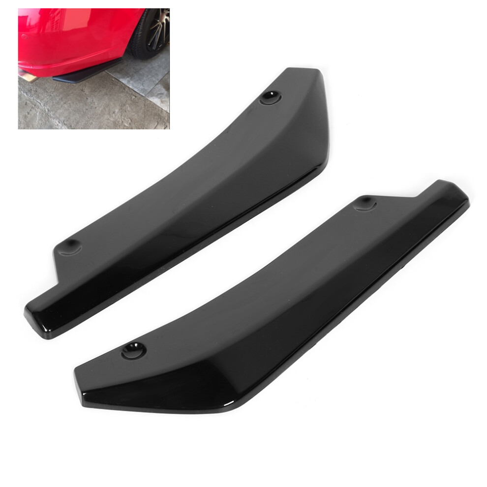 Universal Glossy Abs Spoiler Rear Bumper Lip Diffuser 40Cm Black 4991362330040