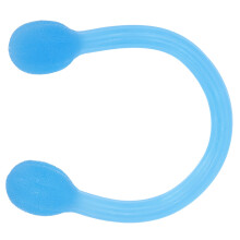 2 Stück Blaue Silikon-Yoga- & Widerstand-Dehnbänder, 33 cm Hochelastisch