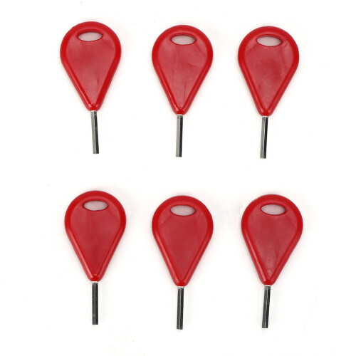 Essential Surf Fin Key Set - 6 Pieces in Red for Surfboards 1