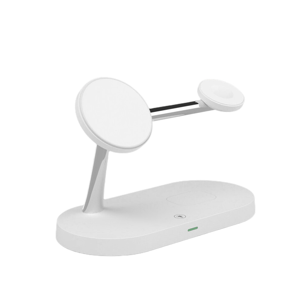 (White) Wireless Charging Dock Station Charger Adjustable Stand Docking Pad White 6284889667439