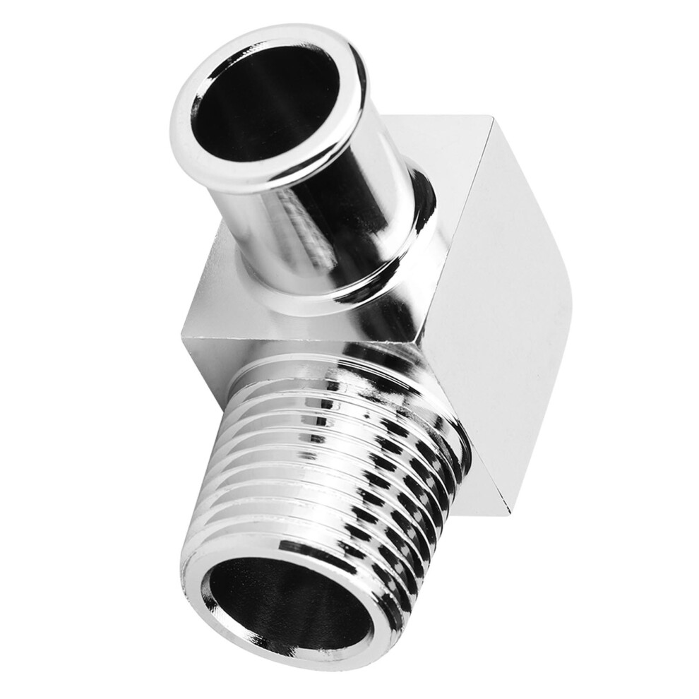90 Degree Aluminum Alloy Heater Hose Fitting 1/2In Npt To 5/8In Barb 8111362330277