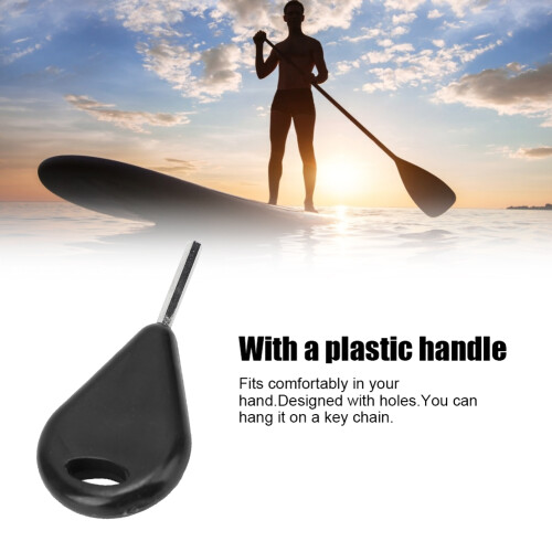 Surfboard Accessory Set: 6 Black Fin Keys with Compact Design 2