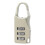 Travel Mini 3 Digit Number Password Code Lock Small-Silver 1