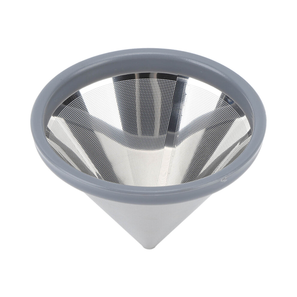 Stainless Steel Pour Over Coffee Filter, Permanent Reusable Dual Mesh Filter, Compact and Portable for Sustainable Brewing Anywhere-image-OPC-PN25ZJV-NEW