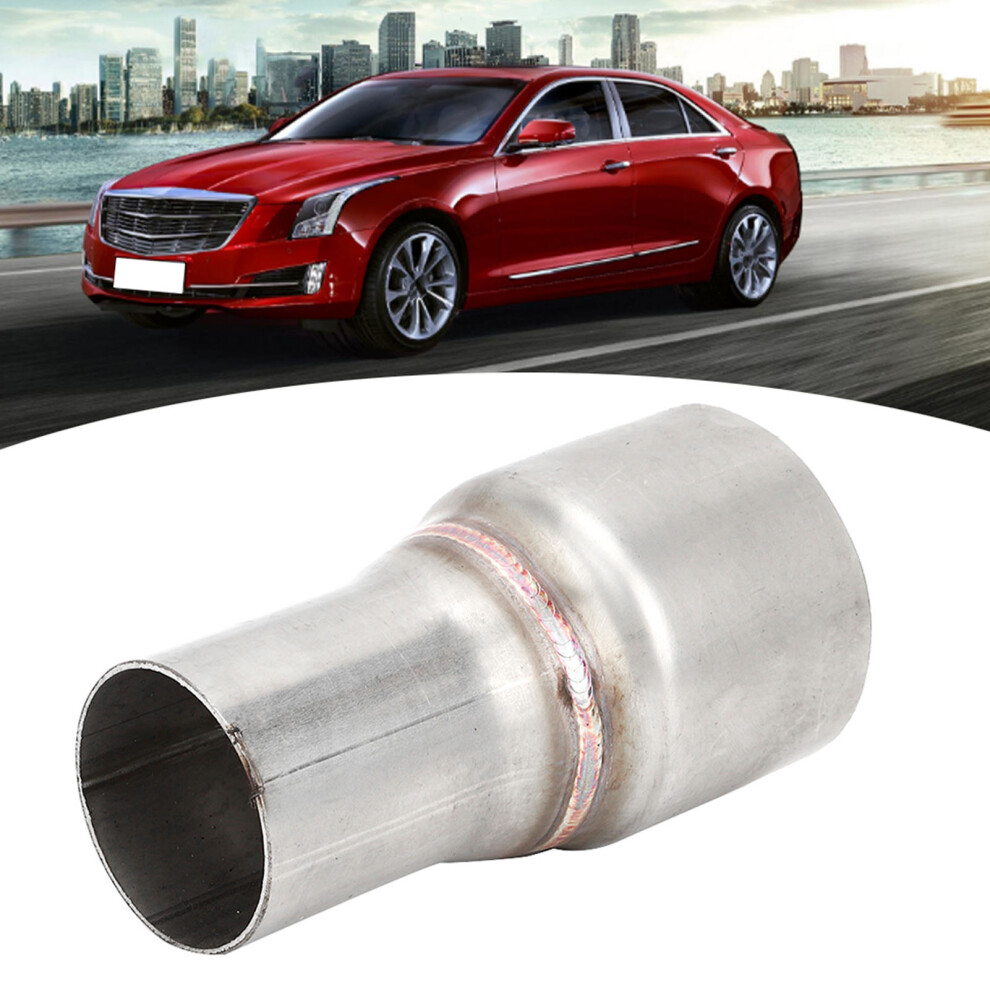 Exhaust Reducer Pipe 2.5In To 1.75In With Hole Straight Coupler Tube 6951362334071