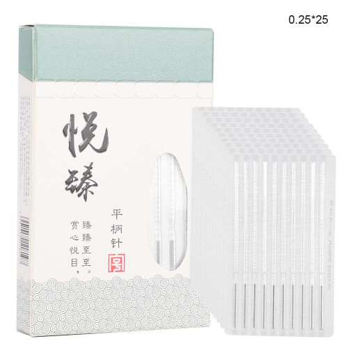 100Pcs Disposable Sterile Acupuncture Needles 0.25x25mm 1