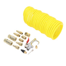 14PCS Air Compressor Kit, 1/4 Inch Fittings, Flexible Hose