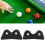 2 Stück Pool Billard Queue Geradeheitsmesser Prüfer Kunststoff Metall Schwarz 10