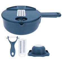 Robot culinaire multifonction, lames interchangeables, hachoir manuel en acier inoxydable de 30 cm, idéal pour les passionnés de cuisine.