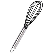 Joustava silikonivispilä, ammattimainen ruoanlaittoväline, ergonominen kahva sekoittamiseen ja vispaamiseen, tarttumaton pinnoite estää