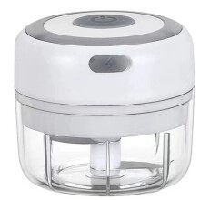 Mini-Küchenmaschine zum Zerkleinern, USB-wiederaufladbarer elektrischer Knoblauchzerkleinerer mit abnehmbarem Mixbecher und Edelstahlklinge,