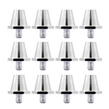12Pcs Football Boot Studs for Adults Boy Girl Shoes-Silver 13mm