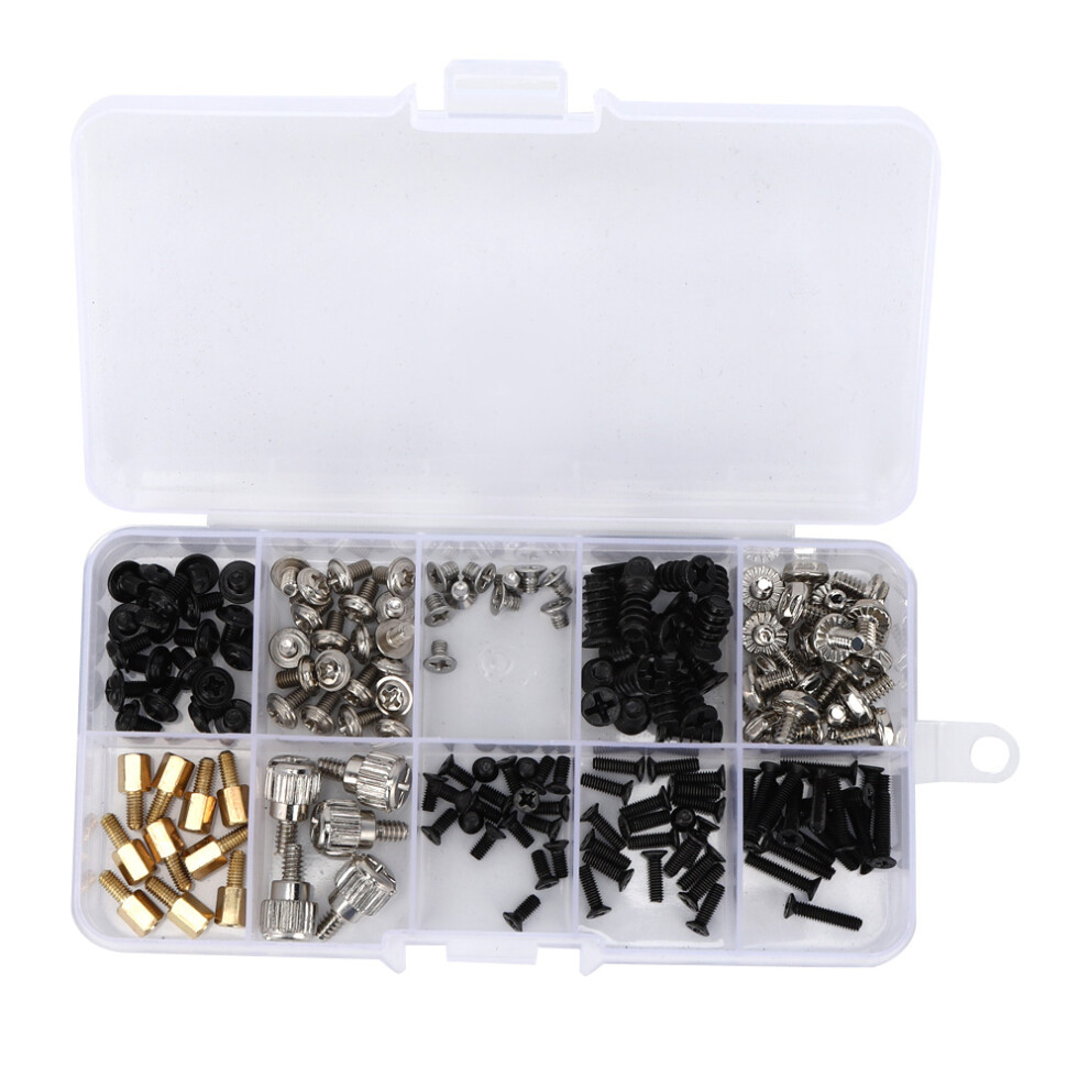 Computer Screws & Blots 165Pcs Kit Assortment M2.5/M3/M3.5 For Desktop 6951362329497