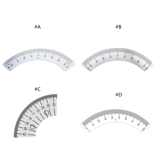 Protractor Milling Machine Part Angles-0 to 90 degree arc R 2