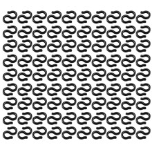 Black S-Hook Clips Hook Shifts Cable Brake Gear Cable-50pcs