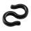 Black S-Hook Clips Hook Shifts Cable Brake Gear Cable-50pcs 2