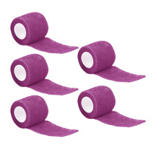 5 Pcs/Set Self Adherent Cohesive Wrap Bandages Non-Woven-Purple