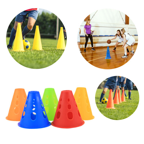 10Pcs Colourful Agility Marker Cones for Roller Skating-orange 2
