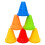 10Pcs Colourful Agility Marker Cones for Roller Skating-orange 6