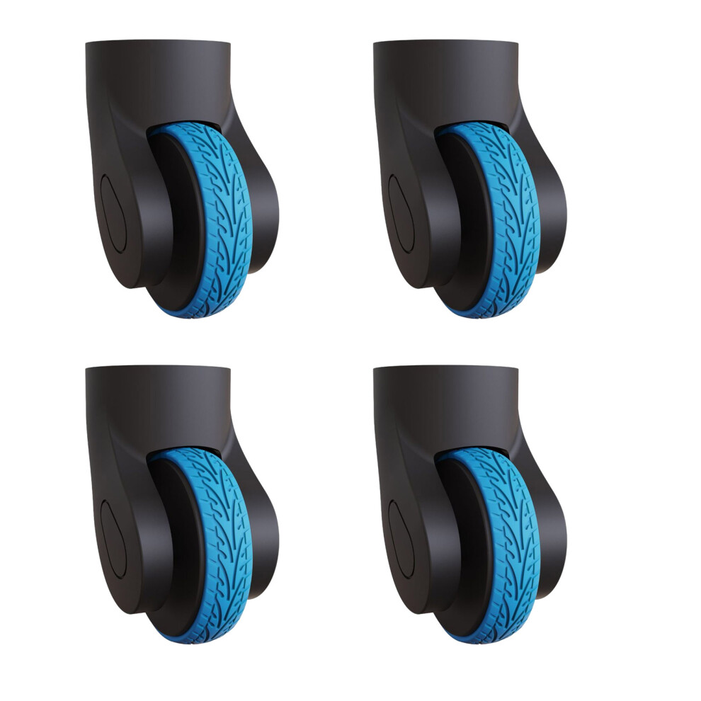 4Pcs Luggage Wheel Cover Silicone Cover Suitcase Wheel- Sky Blue 7704000160872