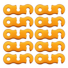 10Pieces Guy Rope Tensioners Guy Line Cord-orange color