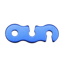 10Pieces Guy Rope Tensioners Guy Line Cord Adjuster-Blue