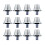12Pcs Quality Football Shoe Studs for 5MM Threaded-Silver 11mm 1