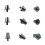 12Pcs Quality Football Shoe Studs for 5MM Threaded-Silver 11mm 6
