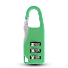 Travel Portable 3 Digit Small Combination Lock Mini-Green