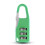 Travel Portable 3 Digit Small Combination Lock Mini-Green 1