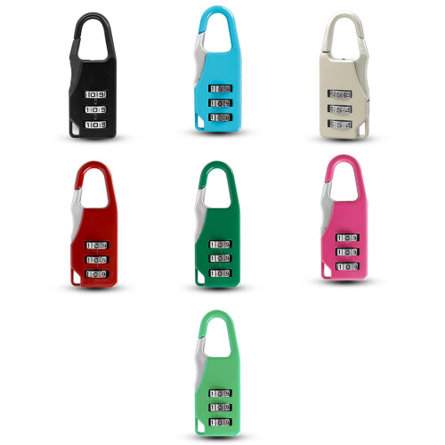 Travel Portable 3 Digit Small Combination Lock Mini-Green 1