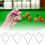 6Pcs White Billiard Magical Rack Sheet Pool 10-Ball Tip Tool Accessory 11