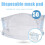 50PCS Disposable Face Mask Filter Pads, 3-Layer, Breathable, 12.5x12cm 2