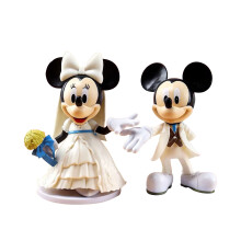 Süße PVC-Carikaturfiguren-Set für Hochzeitsfeiern, wiederverwendbare Accessoires