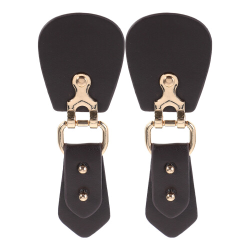 2St PU Toggle Knopen Voor Dames Jas Met Verstelbare Taille