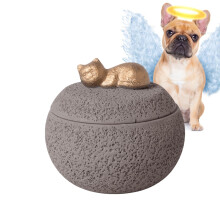 Pet Cremation Box,Commemorative Dog Ashes Urn | Decorative Coffin Container for Commemorative Remembrance Loss Cats Memory Funeral Sympathy Cat B