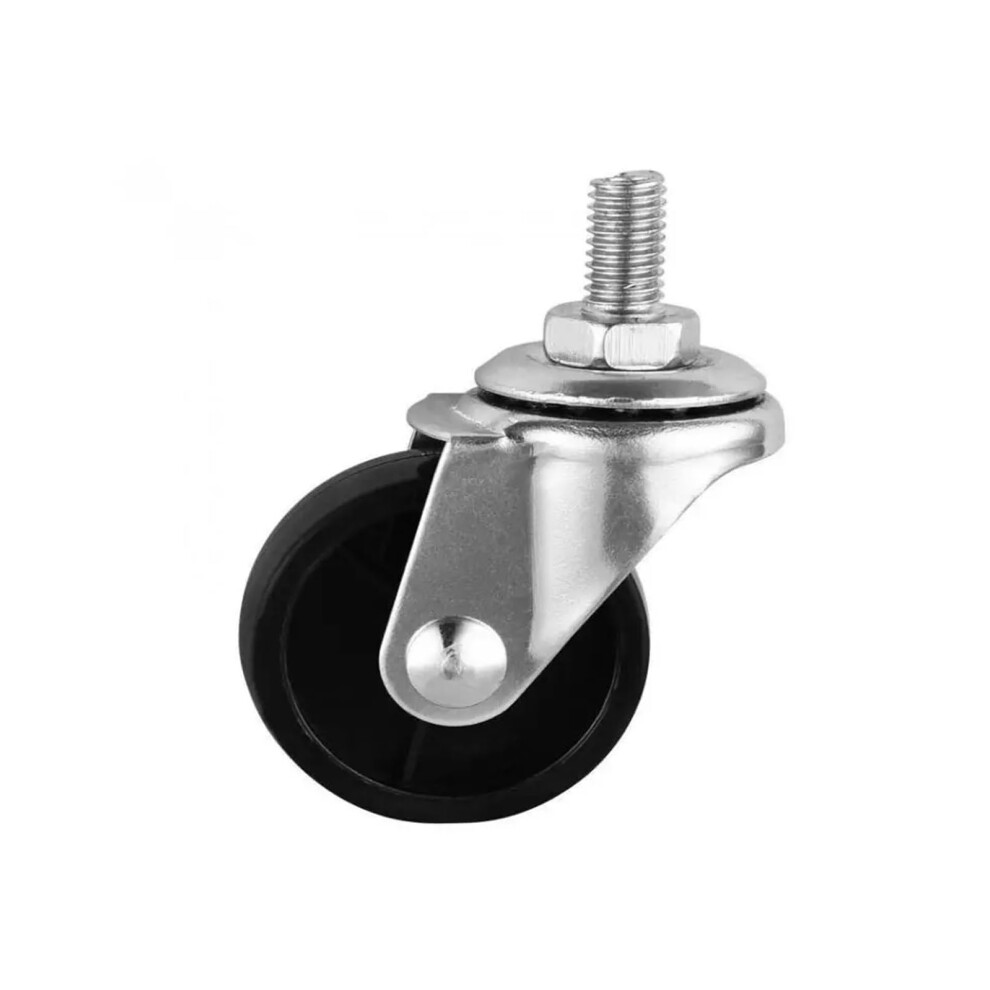 5 Pieces/Batch Casters 2 Inches Light Black Pp Movable Screw Casters M10 Furniture Universal Wheels 2 Inch 5 Pcs 9323874018294