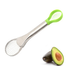 Avocado Master, fødevaregodkendt rustfrit stålskærer med nylonudstikning, ergonomisk håndtag for komfort, skarp skæretråd, flere funktioner