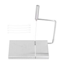 Keukengereedschap voor het snijden van kaas, roestvrij staal, verstelbare dikte, antislipvoet, gemakkelijk schoon te maken. Kaassnijder voor boter,