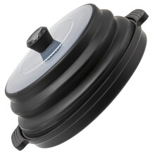 Magnetron-spatafdekking met hittebestendig handvat-Zwart