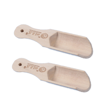 Mini-Löffel aus Naturholz, umweltfreundlicher Gewürzlöffel aus Buchenholz für die Küche