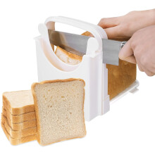Verstellbare Schnittstärke, faltbare Mehrzweck-Brotschneidehilfe, rutschfestes, kompaktes Design, leicht zu reinigen (6,88 Zoll).