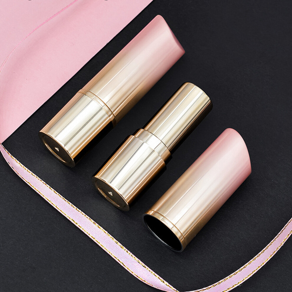 Pink/Gold 10Pcs & Gradient Lipstick Tubes 3.5G Refillable 74X20mm
