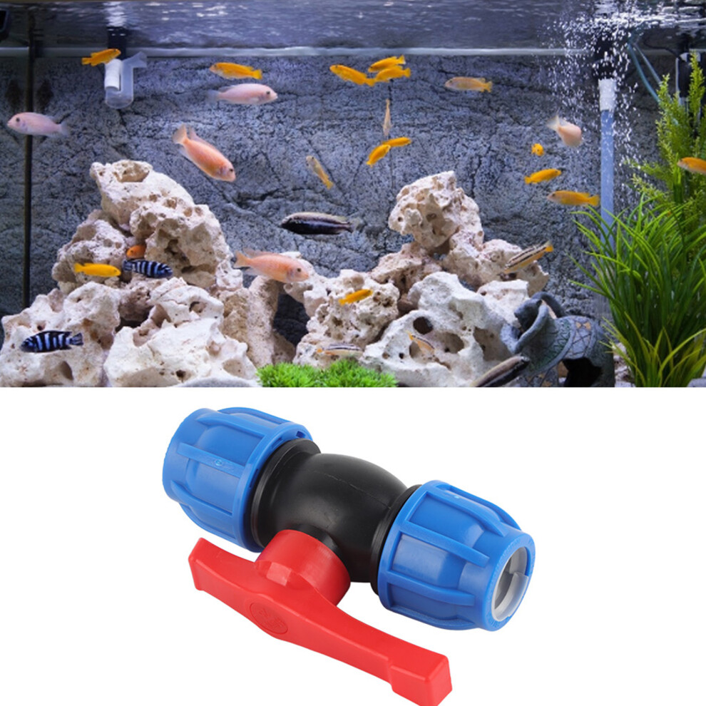 4Pcs Pe Straight Ball Valve Shutoff 3/4In Home Garden Fittings 9491362347864