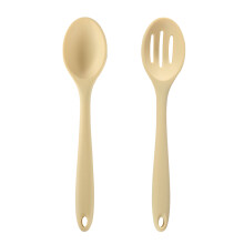 Ergonomisch geformter Silikonlöffel, perfekt zum Mischen, Kochen und stilvollen Servieren.