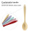 Colher de silicone com design ergonômico, perfeita para misturar, cozinhar e servir com estilo. 3