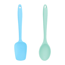 Silikon-Kochlöffel-Set, hitzebeständig, BPA-frei, ideal für Antihaft-Kochgeschirr, spülmaschinenfest, fleckenabweisend, 2-teilig