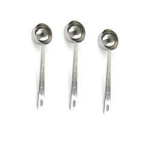 Elegant kaffeskopa Trio, högkvalitativ mätsked i rostfritt stål för kulinarisk perfektion, långt handtag säkerställer hygienisk användning, 3